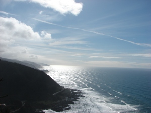 The view South from the shelter on Cape Perpetua